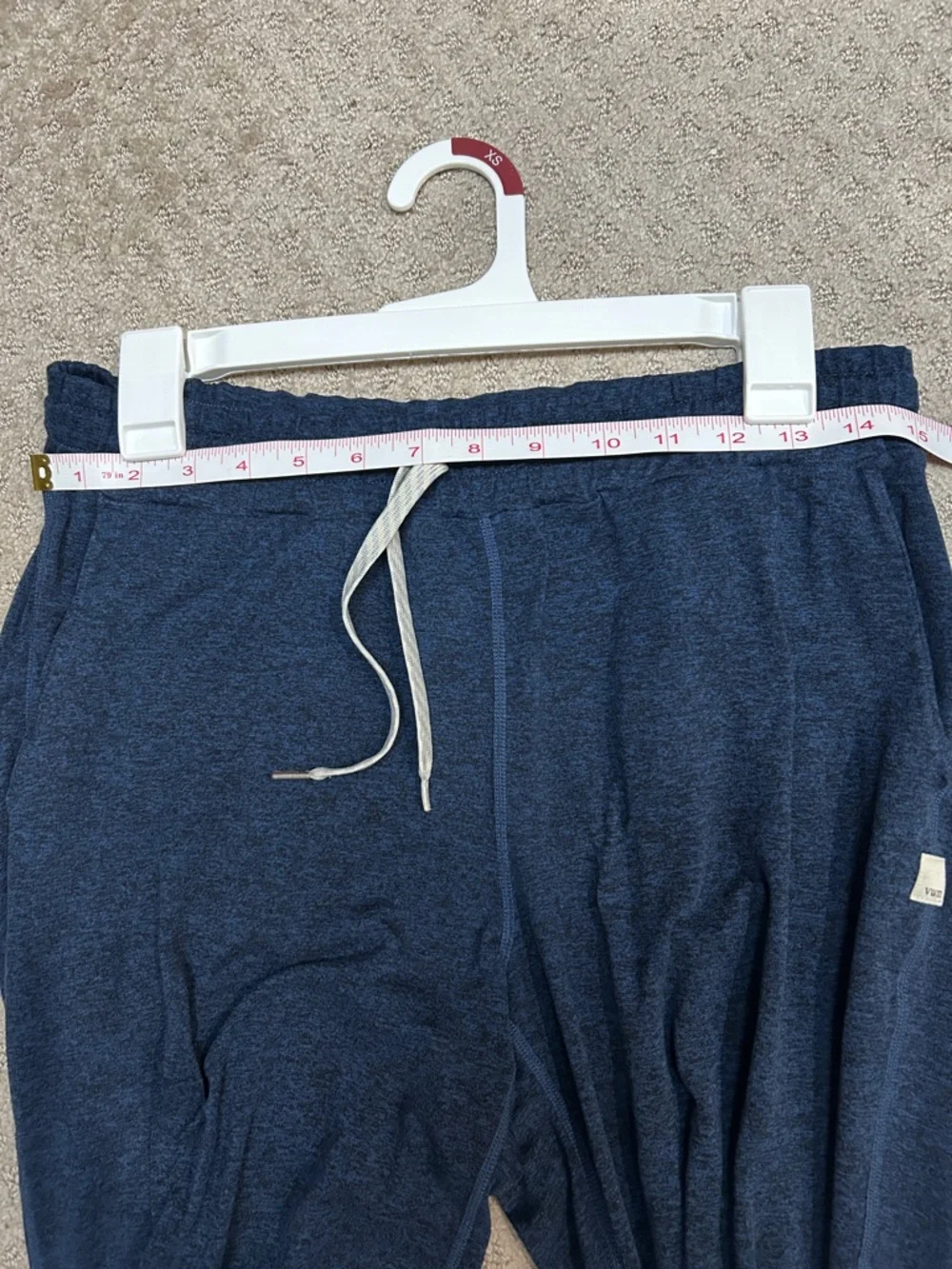 Vuori Navy Blue Track Joggers with Drawstring - Picture 6 of 6